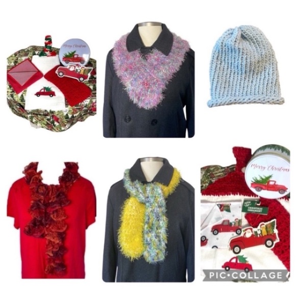 Zara Knit Wool Sweater Cable Blue Chunky Marl Denim Gray Cutout Neck Tie Winter - Picture 16 of 16